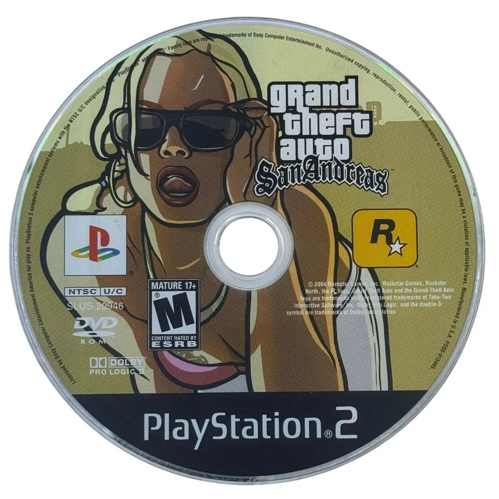 Grand Theft Auto San Andreas Playstation‎ 2 PS2 Game Rockstar